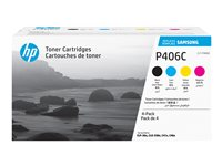 HP CLT-P406C - 4-pack - svart, gul, cyan, magenta - original - tonerkassett (SU375A) SU375A