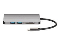 D-Link DUB-M810 - dockningsstation - USB-C / Thunderbolt 3 - HDMI - 1GbE DUB-M810