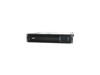 APC Smart-UPS 750VA LCD RM - UPS - 500 Watt - 750 VA - med APC UPS Network Management Card SMT750RMI2UNC