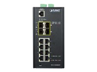 PLANET IGS-12040MT - switch - 12 portar - Administrerad IGS-12040MT