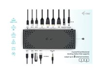 i-Tec - dockningsstation - USB-C / USB 3.0 / Thunderbolt 3 / Thunderbolt 4 - 2 x HDMI, 2 x DP++ - 1GbE CADUA4KDOCKPDL2