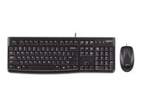 Logitech Desktop MK120 - sats med tangentbord och mus - tysk Inmatningsenhet 920-002540