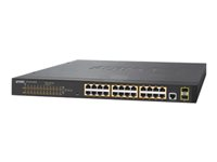 PLANET GS-4210-24P2S - switch - 24 portar - Administrerad - rackmonterbar GS-4210-24P2S