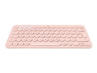 Logitech K380 Multi-Device Bluetooth Keyboard - tangentbord - QWERTZ - schweizisk - rosa Inmatningsenhet 920-010396