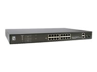 LevelOne GEP-2021 - switch - 20 portar - rackmonterbar GEP-2021