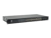 LevelOne GEP-2622W250 - switch - 26 portar - ohanterad - rackmonterbar GEP-2622W250