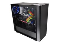 Thermaltake Versa J21 - Tempered Glass Edition - tower - ATX CA-1K1-00M1WN-00