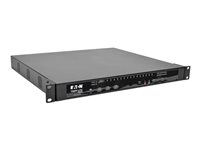 Eaton Tripp Lite series 16-Port KVM Switch Cat5 Over IP 1 Local 2 Remote User 1U TAA GSA - omkopplare för tangentbord/video/mus - 16 portar - TAA-kompatibel B064-016-02-IPG