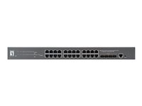 LevelOne GTP-2871 - switch - 28 portar - Administrerad - rackmonterbar GTP-2871