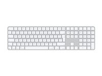 Apple Magic Keyboard with Touch ID and Numeric Keypad - tangentbord - USB-C - QWERTY - internationell engelska - white keys Inmatningsenhet MXK73Z/A