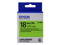 Epson LabelWorks LK-5GBF - etiketttejp - 1 kassett(er) - Rulle (1,8 cm x 9 m) C53S655005