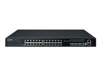 PLANET SGS-6341-24T4X - switch - 24 portar - Administrerad - rackmonterbar SGS-6341-24T4X