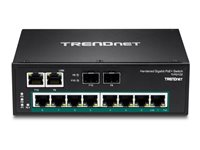 TRENDnet TI-PG102 - switch - 10 portar - ohanterad - TAA-kompatibel TI-PG102