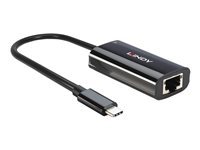 Lindy - nätverksadapter - USB-C 3.2 Gen 1 - Gigabit Ethernet x 1 + USB (power only) x 1 43328