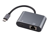 MicroConnect - nätverksadapter - USB-C - Gigabit Ethernet x 1 + USB-C x 1 USB3.1CETHPDBA