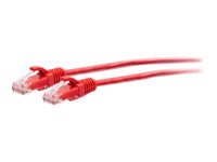 C2G 15ft (4.5m) Cat6a Snagless Unshielded (UTP) Slim Ethernet Network Patch Cable - Red - patch-kabel - 4.5 m - röd C2G30165