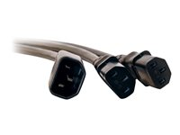 C2G 16 AWG 1-to-2 Power Cord Splitter - strömdelare - IEC 60320 C14 till power IEC 60320 C13 - 1.8 m 80631