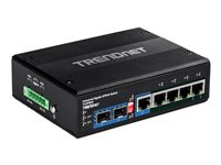 TRENDnet TI-UPG62 - switch - 6 portar - ohanterad - TAA-kompatibel TI-UPG62