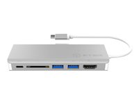 ICY BOX IB-DK4034-CPD - dockningsstation - USB-C - HDMI - 1GbE IB-DK4034-CPD