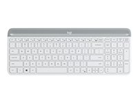 Logitech Slim Wireless Combo MK470 - sats med tangentbord och mus - USA, internationellt - offwhite Inmatningsenhet 920-009205