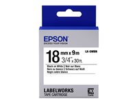 Epson LabelWorks LK-5WBN - etiketttejp - 1 kassett(er) - Rulle (1,8 cm x 9 m) C53S655006