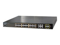 PLANET GS-4210-24PL4C - switch - 24 portar - Administrerad - rackmonterbar GS-4210-24PL4C