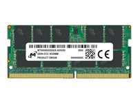 Micron - DDR4 - modul - 32 GB - SO DIMM 260-pin - 3200 MHz / PC4-25600 - ej buffrad MTA18ASF4G72HZ-3G2R