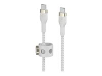 Belkin BoostCharge - USB typ C-kabel - 24 pin USB-C till 24 pin USB-C - 3 m CAB011bt3mWH