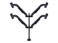 Multibrackets M VESA Gas Lift Arm Quad HD monteringssats - för 4 LCD-bildskärmar - svart 7350073732609