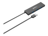 EMTEC Ultra Slim USB3.1 4-Port Hub T620A - hubb - 4 portar ECHUBT620A