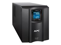 APC Smart-UPS C - UPS - linjeinteraktiv, IEC C13-uttag, torn, SmartConnect-port, AVR, grafisk LCD - 600 Watt - 1000 VA SMC1000ICR