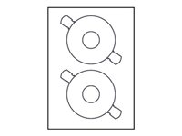 Avery CD/DVD Labels - CD/DVD-etiketter - 50 etikett (er) - 117 mm rund L6043-25