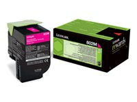 Lexmark 802M - magenta - original - tonerkassett - LCCP, LRP 80C20M0