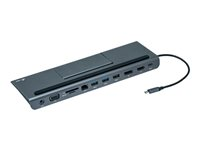 i-Tec USB-C Metal Low Profile 4K Triple Display Docking Station w / Power Delivery 85W - dockningsstation - USB-C 3.1 / Thunderbolt 3 - VGA, HDMI, DP - 1GbE C31FLATPLUS112W