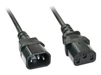 Lindy IEC-Mains Extension Cable - strömkabel - IEC 60320 C14 till power IEC 60320 C13 - 2 m 30331