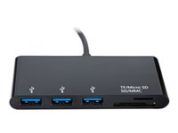 V7 USB-C male to 5-in-1 Hub female - hubb - 3 portar V7UC3U-HUB-BLK-1E