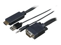 Sony CAB-VGAHDMI1 - HDMI-kabel - HDMI/VGA/ljud/USB - 1 m CAB-VGAHDMI1