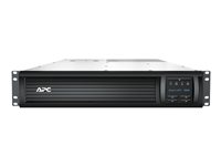 APC Smart-UPS - UPS - linjeinteraktiv, 8x IEC C13, 1x IEC C19, SmartConnect+SmartSlot, AVR, LCD - 2700 Watt - 3000 VA SMT3000RMI2UCR