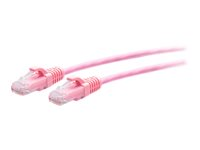 C2G 15ft (4.5m) Cat6a Snagless Unshielded (UTP) Slim Ethernet Network Patch Cable - Pink - patch-kabel - 4.5 m - rosa C2G30200