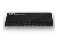 Lindy 5 Port HDMI 2.0 18G Switch - video-/ljudomkopplare - 5 portar 38233