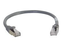 C2G Cat6a Booted Shielded (STP) Network Patch Cable - patch-kabel - 20 m - grå 89924