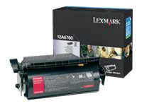 Lexmark - svart - original - tonerkassett 12A6760