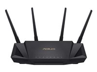 ASUS RT-AX58U - trådlös router - Wi-Fi 6 - skrivbordsmodell 90IG04Q0-MO3R10