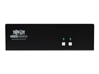 Tripp Lite Secure KVM Switch, 2-Port, Dual Head, DisplayPort to DisplayPort, 4K, NIAP PP4.0, Audio, TAA - omkopplare för tangentbord/video/mus/ljud - 2 portar - TAA-kompatibel B002-DP2A2-N4