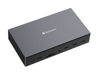 Verbatim Pro - dockningsstation - USB-C - 2 x DP, 3 x HDMI - 1GbE 32172