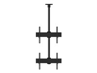 Multibrackets M Ceiling Mount Pro MBC2U2 monteringssats - för 4 LCD-bildskärmar - svart 7350073733583