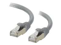 C2G Cat6a Booted Shielded (STP) Network Patch Cable - patch-kabel - 1 m - grå 89901