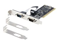 StarTech.com 2-Port PCI RS232 Serial Adapter Card, PCI Serial Port Expansion Controller Card, PCI to Dual Serial DB9 Card, Standard (Installed) & Low Profile Brackets, Windows/Linux - Dual Port PCI Serial Card (PCI2S5502) - seriell adapter - PCI - RS-232 x 2 PCI2S5502