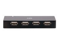 C2G 4-Port USB-A Hub with 5V 2A Power Supply - hubb - 4 portar C2G54463