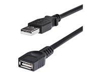 StarTech.com 1,8 m svart USB 2.0-förlängningskabel A till A – M/F - USB-förlängningskabel - USB till USB - 1.8 m USBEXTAA6BK